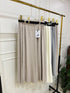High Quality Winter Woollens Pleated Long Belted Skirts